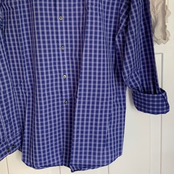 Geoffrey Beene Purple & Lavender Plaid Dress Shirt - Picture 4 of 7
